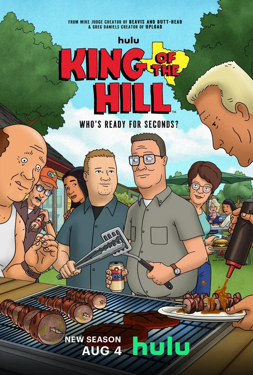 Promotional image for the Hulu reboot of the TV show "King of the Hill"